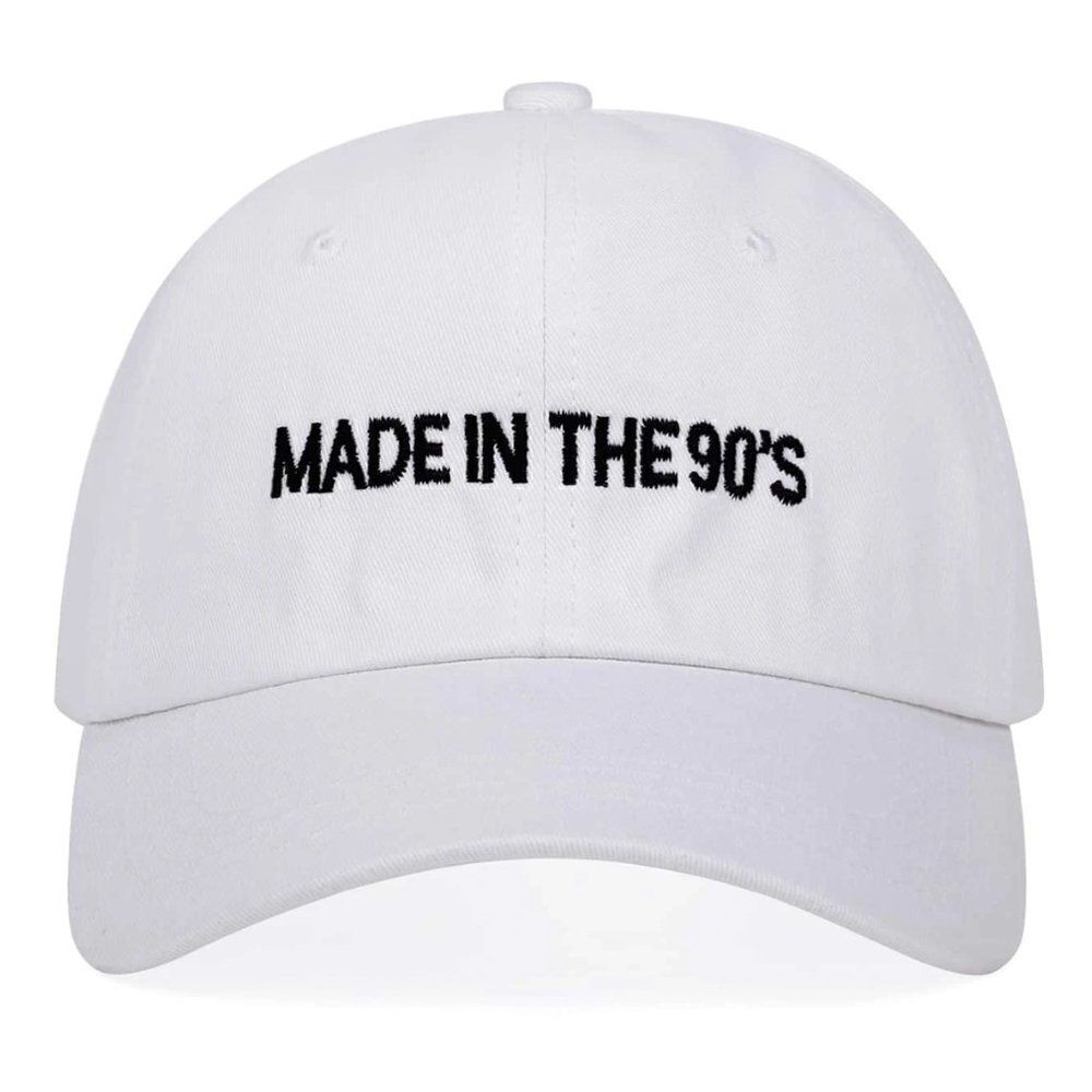White "Made in the 90's" Baseball cap